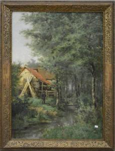 KEGELJAN Frans 1847-1920,Paysage forestier animé,Rops BE 2018-01-28