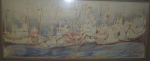 KEHNEMUYI ZERRIN 1936,Moored fishing boats,Moore Allen & Innocent GB 2009-04-17