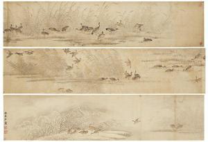 KEHONG SUN 1532-1610,Geese Flying over Reeds,Christie's GB 2019-09-10