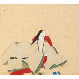 KEIGETSU Kikuchi 1879-1955,MURASAKI SHIKIBU,New Art Est-Ouest Auctions JP 2022-11-26