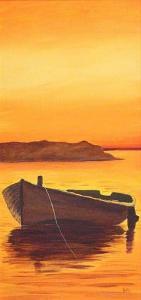 KEIGWIN Kelly Ann 1967,Moored Boat In A Bay,Gormleys Art Auctions GB 2013-06-11