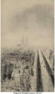 KEILEY Joseph Turner 1869-1914,A Bit of Paris,1907,Heritage US 2021-11-10