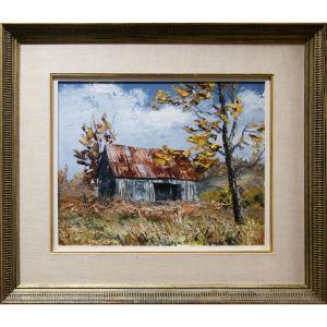 KEIRSTEAD James Lorimer 1932-2020,UNTITLED (OLD BARN IN FALL),Waddington's CA 2023-12-14