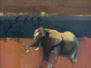 KEITH Joubert 1948-2013,Elephant,1996,Strauss Co. ZA 2023-09-11