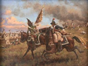 KEITH Rocco,Napoleonic War Cavalry Carrying Austrian Infantry ,2000,Simpson Galleries US 2020-09-20
