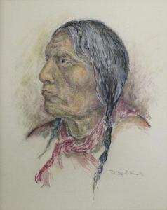 KEITH SPAITH Robert 1951,Untitled (Portrait of an Indian Man),1975,Lando Art Auction CA 2017-05-07