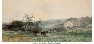 KEITH William 1838-1911,Grazing in the Pasture,Heritage US 2023-11-21