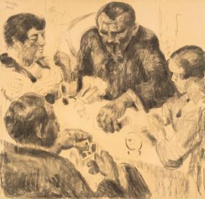 KELDER Toon 1894-1973,Card Players,1928,AAG - Art & Antiques Group NL 2023-06-19
