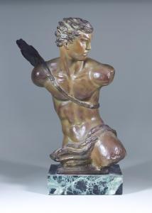 KELETY ALEXANDER 1874-1940,Figure of a male with quiver of arrows,Canterbury Auction GB 2021-11-27