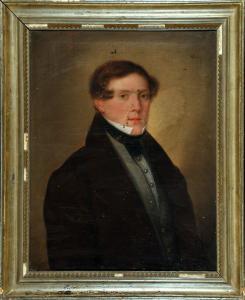 KELLER Alois 1788-1866,Portrait eines Herrn im braunen Mantel,1833,Allgauer DE 2016-04-08