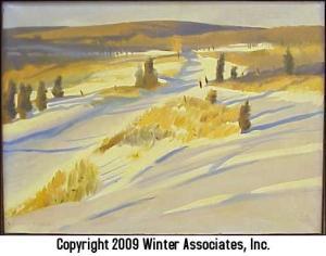 keller deane g,snowscape with rolling hills featuring numerous st,2005,Winter Associates 2009-04-06