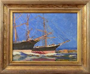 KELLER Edgar 1868-1932,"Sketch" (Clipper Ships),Clars Auction Gallery US 2017-10-15