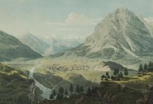 KELLER Heinrich Ludwig 1778-1862,Ansicht der Gegend von Glarus,1817,Schuler CH 2018-06-20