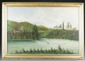 KELLER J,New England landscape with a house overlooking a river,1886,Quinn's US 2015-03-07