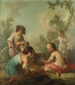 KELLER Johan Hendrik 1692-1765,Giochi di fanciulli,1748,Sant'Agostino IT 2023-06-05