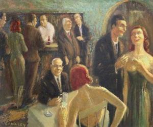 KELLEY Clyde Frederick 1886-1965,The Cafe,Clars Auction Gallery US 2020-08-09