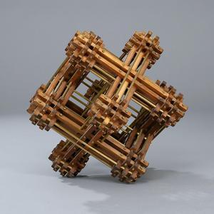 kellner aaron,Geometric sculpture made
of interlocking pieced of,Bruun Rasmussen DK 2009-10-12