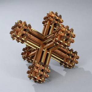 kellner aaron,Geometric sculpture made
of interlocking metal and,Bruun Rasmussen DK 2009-10-12