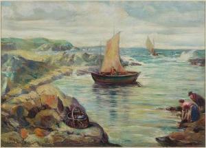 KELLNER Charles Harry 1890-1979,Coast of Brittany,1935,Susanin's US 2019-12-13