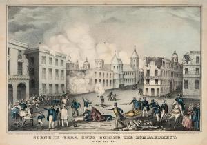 Kellogg E.B. # E.C 1800-1800,Scene in Vera Cruz During the Bombardment,1847,Susanin's US 2017-09-19