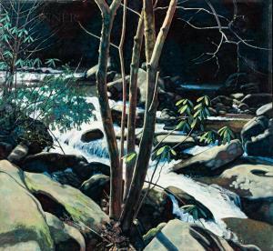 KELLOGG Edward 1944,Sun on a Mountain Creek,1999,Skinner US 2022-06-07