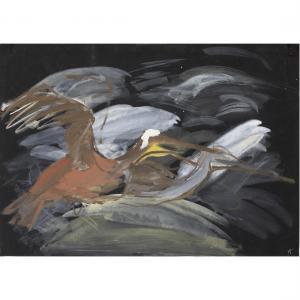 KELLOGG Jean 1910-1995,Untitled (Birds in Flight),1955,Clars Auction Gallery US 2023-01-13