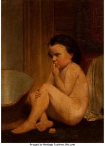 KELLOGG Miner Kilbourne 1814-1889,Portrait of a Child,1864,Heritage US 2018-03-11