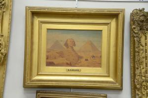 KELLOGG Miner Kilbourne 1814-1889,Sphinx and Pyramids at Cheops and Cyphrene,1870,Nadeau 2021-06-12