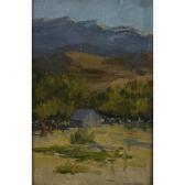 KELLOGG TYLER Alice 1862-1900,Colorado Cabin,1890,Ripley Auctions US 2012-05-19