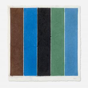 KELLY Ellsworth 1923-2015,Colored Paper Image XIX (Brown Blue Black Green Vi,1976,Wright 2024-04-18