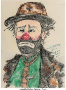 KELLY Emmett 1898-1979,Clown,1974,Heritage US 2020-04-09