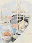 KELLY Frances 1908-2002,Boats in Galway Harbour,Morgan O'Driscoll IE 2017-05-22