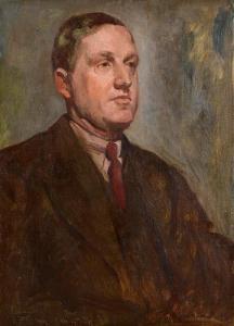 KELLY Gerald Festus 1879-1972,Portrait of Filson Young,1919,Morgan O'Driscoll IE 2024-04-15