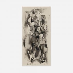 KELLY Leon 1901-1982,Cubist Drawing,1922,Rago Arts and Auction Center US 2023-12-14