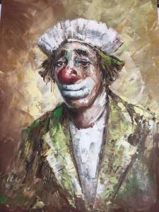KELLY,study of a clown,Jim Railton GB 2020-09-05