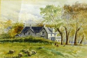 KELLY Thomas Meikle 1866-1958,Sheep in Front of House,Shapes Auctioneers & Valuers GB 2017-07-01