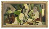 KELPE Paul 1902-1985,Still Life with Bottles, Glass and Grater,New Orleans Auction US 2018-04-21