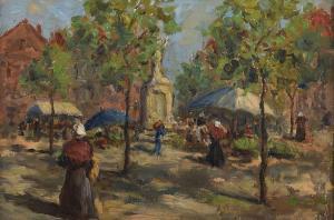KELSEY Charles Joshua 1870-1960,THE FRUIT MARKET,Ross's Auctioneers and values IE 2021-08-18
