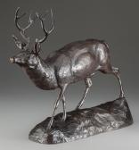 KEMEYS Edward 1843-1907,Deer on Alert,Heritage US 2015-05-02