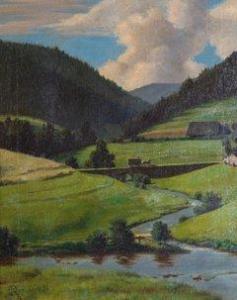 KEMMER Otto 1853-1931,Schwarzwaldlandschaft,1911,Auktionshaus Dr. Fischer DE 2021-05-14