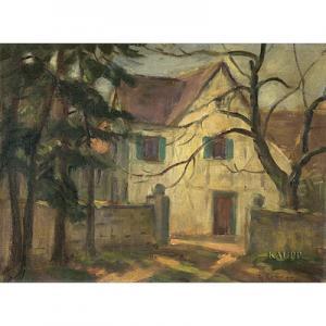KEMNER Gustav 1900-1900,Von hohen Bäumen umstandene Villa,Kaupp DE 2007-05-10