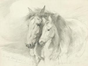KEMP WELCH Lucy Elizabeth 1869-1958,Mare and foal,Bonhams GB 2017-12-19