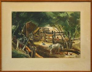 KEMPE mary harriet 1880-1893,Farm Scene,Clars Auction Gallery US 2010-01-11
