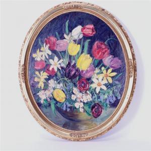 KEMPTON Elmira 1892-1971,Floral still life,Ripley Auctions US 2016-06-25