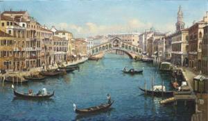 KENDAM Mona 1900-1900,The Grand Canal, Venice,Christie's GB 2002-11-14
