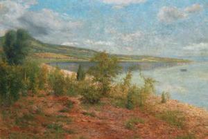 KENDE Istvan 1865,Veduta ungherese/Keszthely sulla riva del lago Bal,Palais Dorotheum AT 2009-04-01