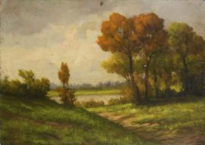 KENDE Jacques Samu 1865-1952,Sonnige Landschaft,Wendl DE 2021-03-06