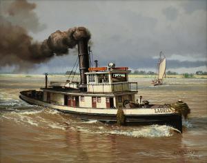 KENDRICK III JAMES L 1946-2013,Steam Tug Laurel,Simpson Galleries US 2020-02-15