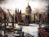 KENNEDY A.E 1900-1900,St Pauls by the Thames,Canterbury Auction GB 2017-04-04