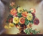 KENNEDY Cecil 1905-1997,Still life - Dahlias in a copper bowl,Canterbury Auction GB 2021-07-31